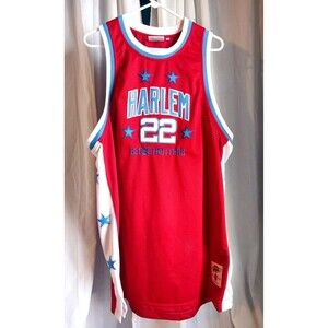 Vintage Harlem Globetrotters Jersey Curly 22 Size 2XL Anniversary 1927 Fubu